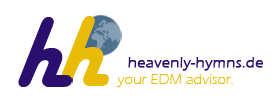 [heavenly.merchandise - your EDM observer logo]
